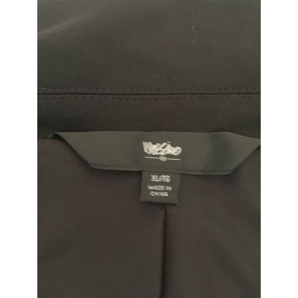 Mossimo Women's Black Open Front Blazer Jacket Size M Notched Collar Tailored - Picture 9 of 15